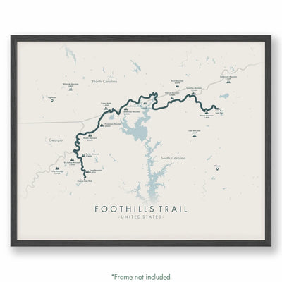Trail Poster of Foothills Trail - Beige
