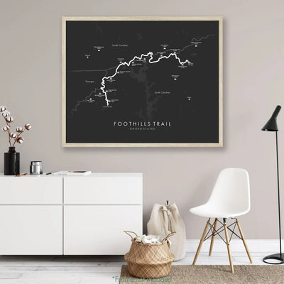 Trail Poster of Foothills Trail - Grey Mockup