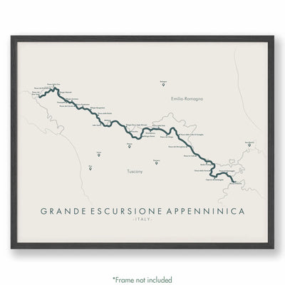 Trail Poster of Grande Escursione Appenninica - Beige