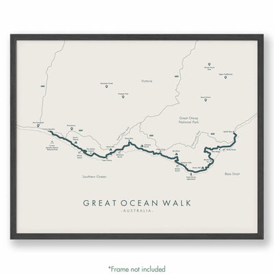 Trail Poster of Great Ocean Walk - Beige