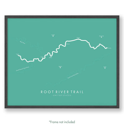 Havasu Canyon Trail Poster 12’’ X 16’’ / Teal Matte