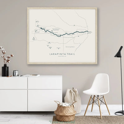 Trail Poster of Larapinta Trail - Beige Mockup