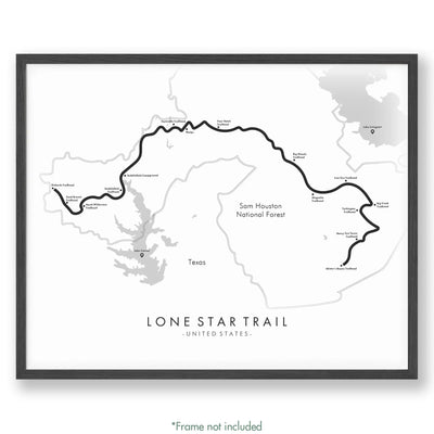 Trail Poster of Lone Star Trail - White