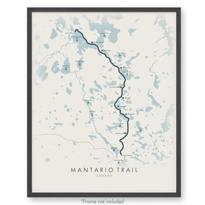 Trail Poster of Mantario Trail - Beige