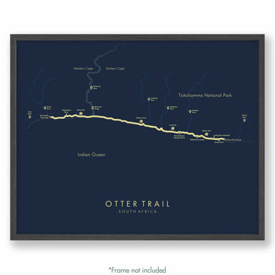 Trail Poster of Otter Trail - Blue
