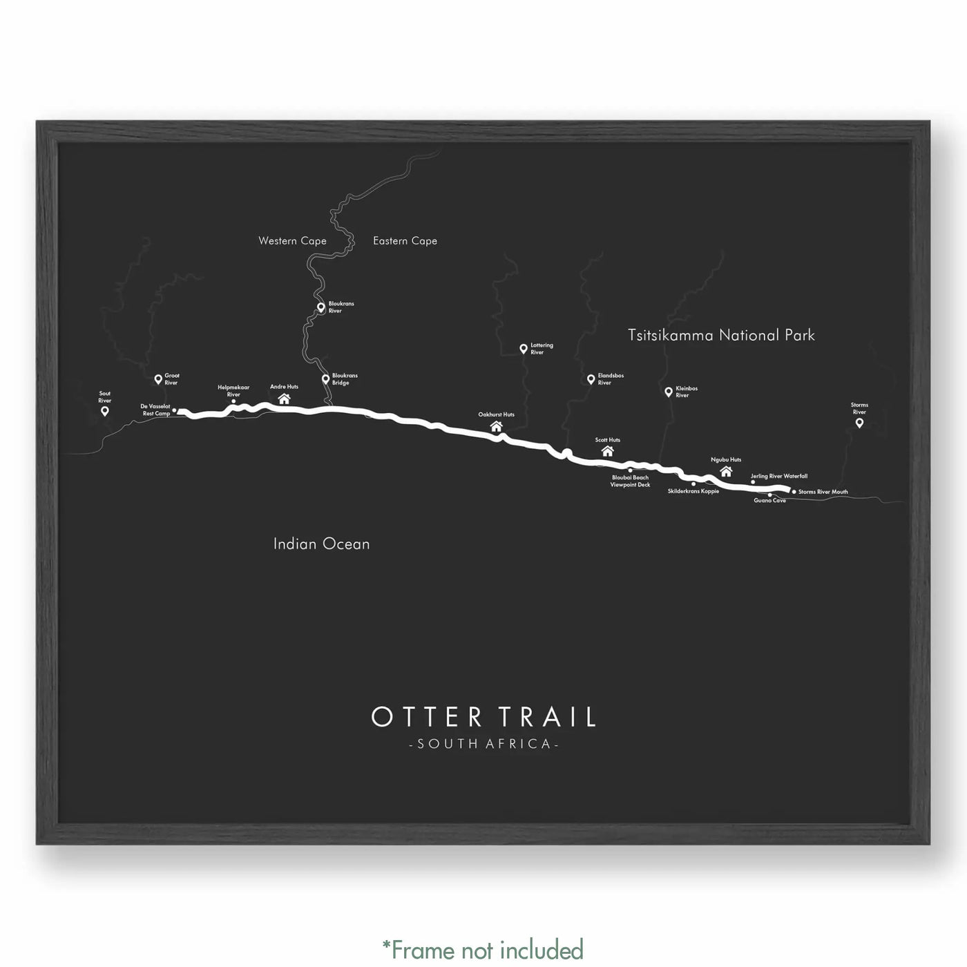 Trail Poster of Otter Trail - Grey