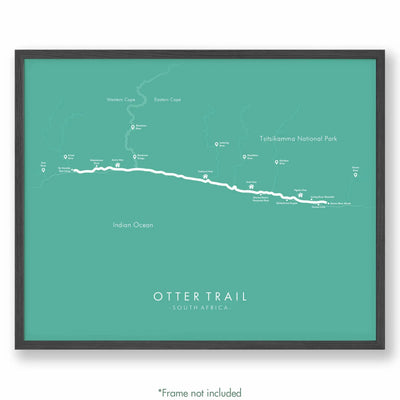 Trail Poster of Otter Trail - Teal
