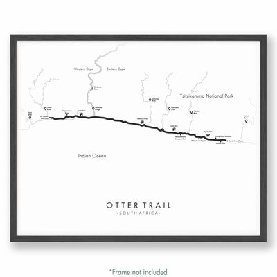 Trail Poster of Otter Trail - White