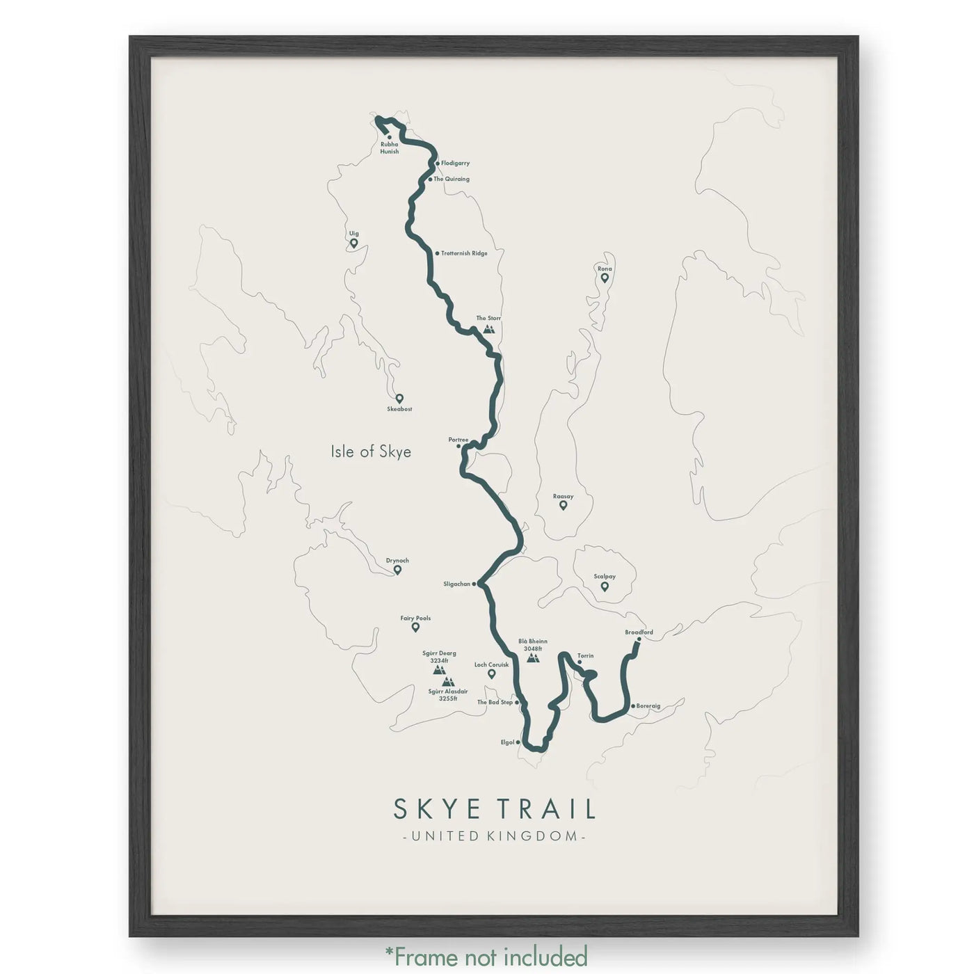 Trail Poster of Skye Trail - Beige