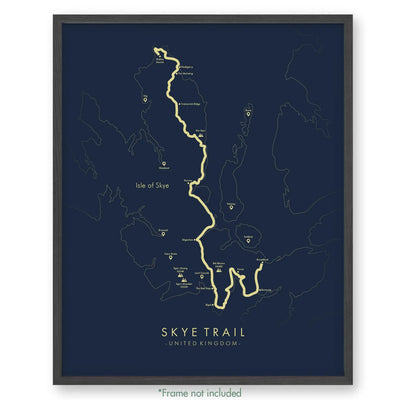 Trail Poster of Skye Trail - Blue