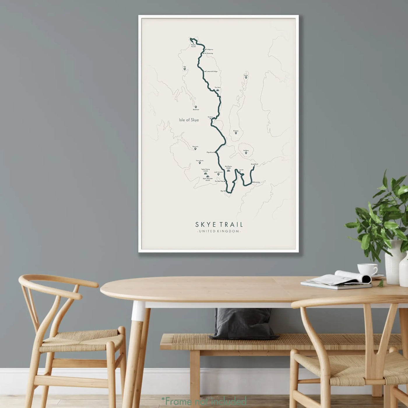 Trail Poster of Skye Trail - Beige Mockup