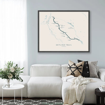 Trail Poster of Skyline Trail - Beige Mockup