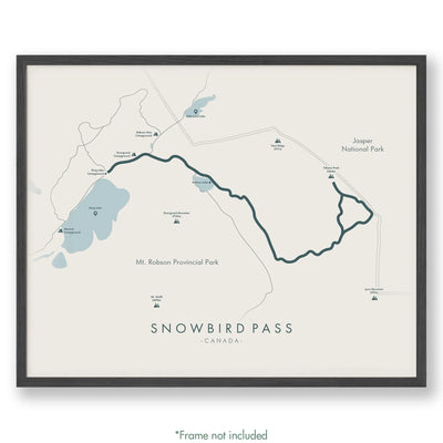 Trail Poster of Snowbird Pass - Beige
