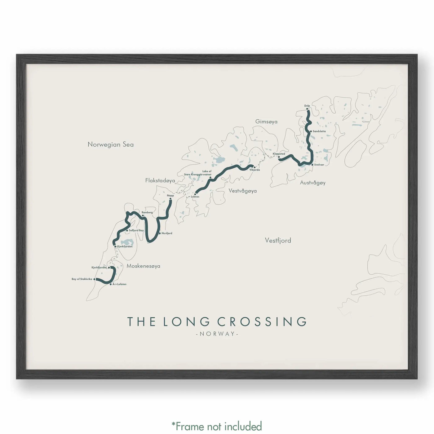 Trail Poster of The Long Crossing - Beige