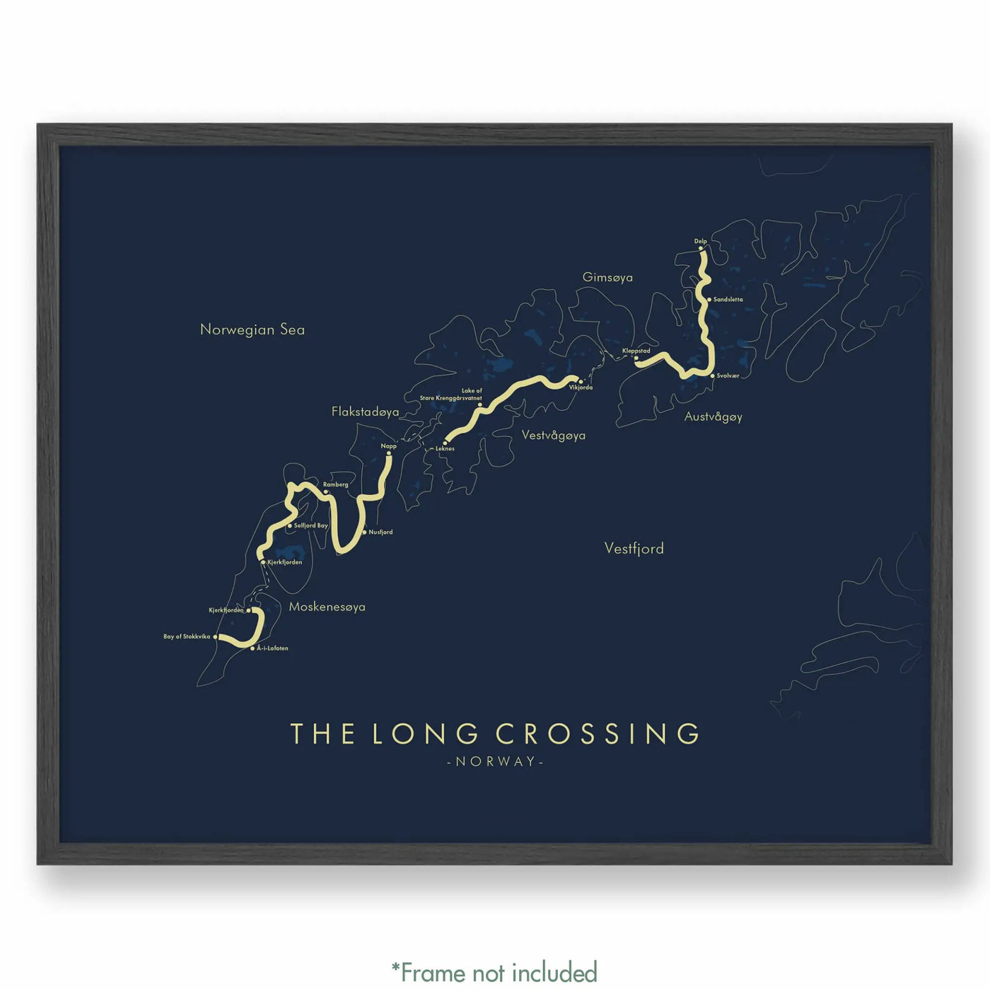 Trail Poster of The Long Crossing - Blue