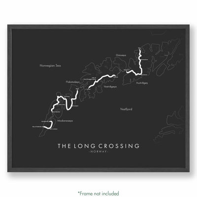 Trail Poster of The Long Crossing - Grey