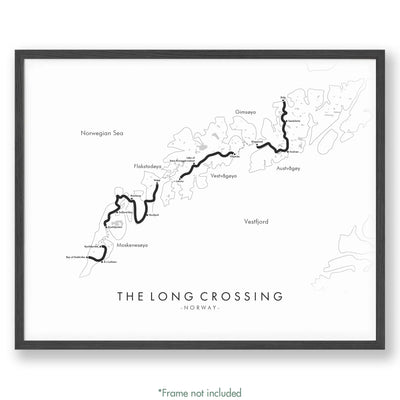 Trail Poster of The Long Crossing - White