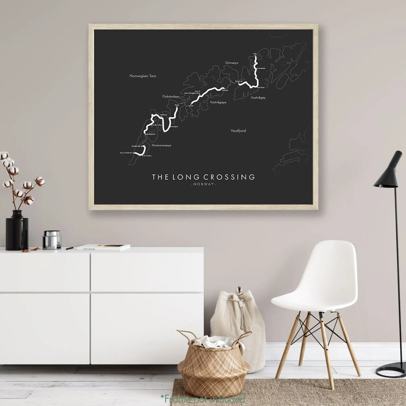 Trail Poster of The Long Crossing - Grey Mockup
