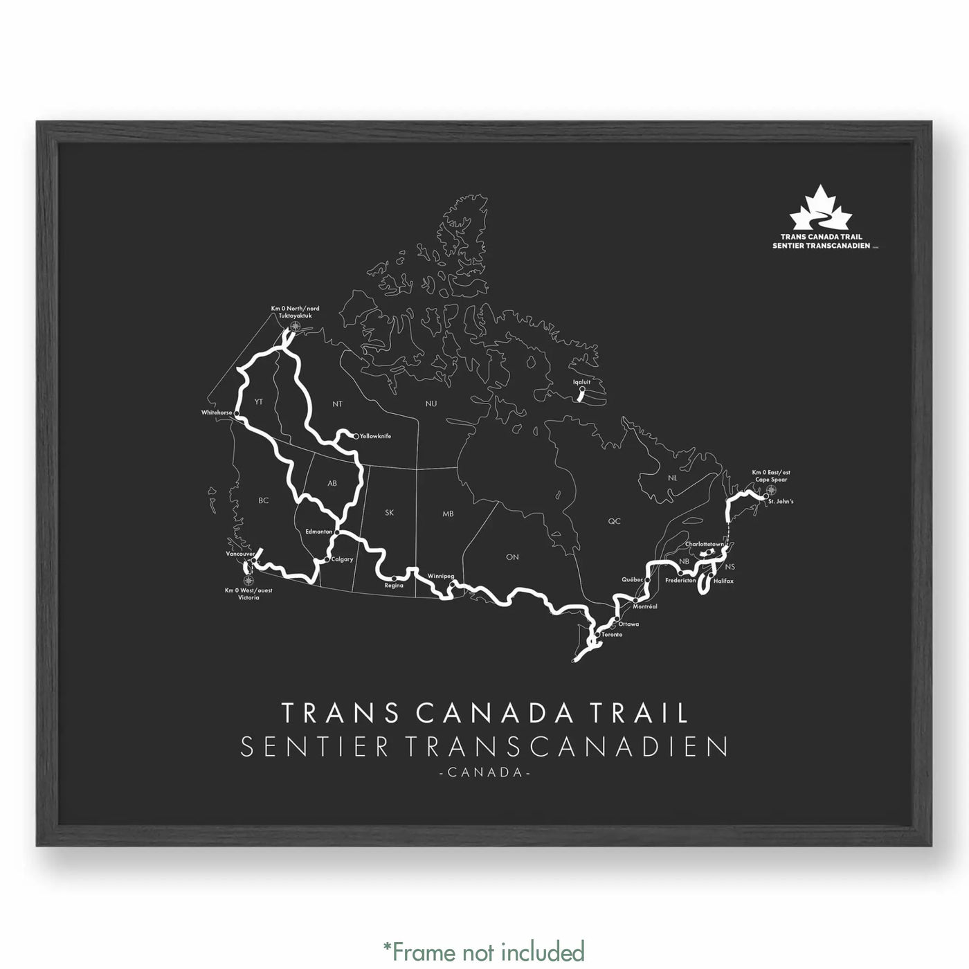Trail Poster of Trans Cananda Trail - Grey