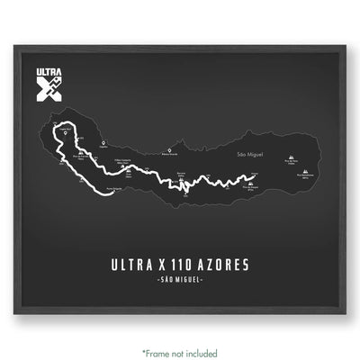 Trail Poster of Ultra X 110 Azores - Grey