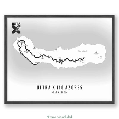 Trail Poster of Ultra X 110 Azores - White