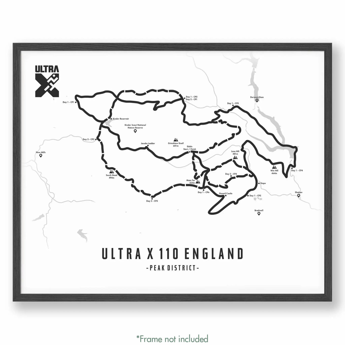 Trail Poster of Ultra X - England 110 - White