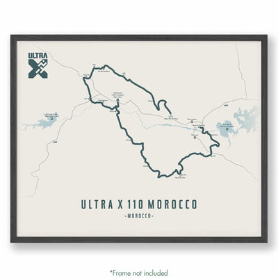 Trail Poster of Ultra X - Morocco 110 - Beige