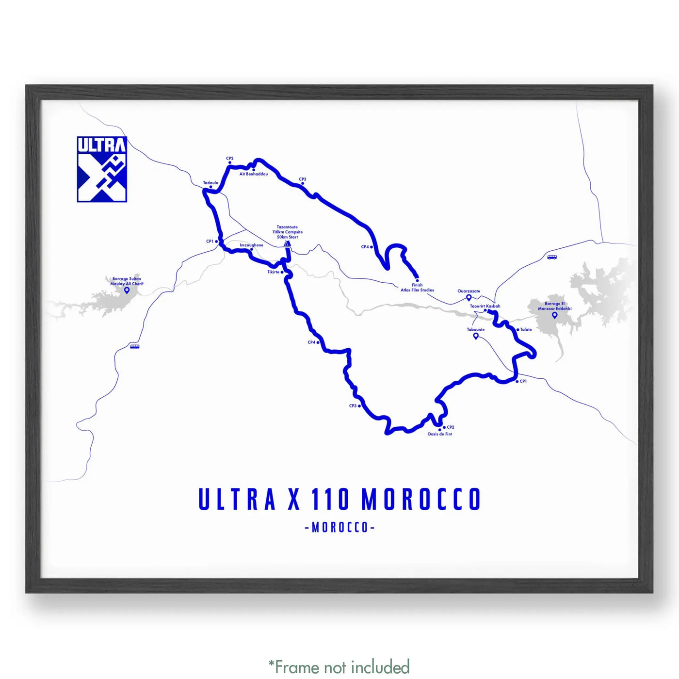 Trail Poster of Ultra X - Morocco 110 - Ultra X