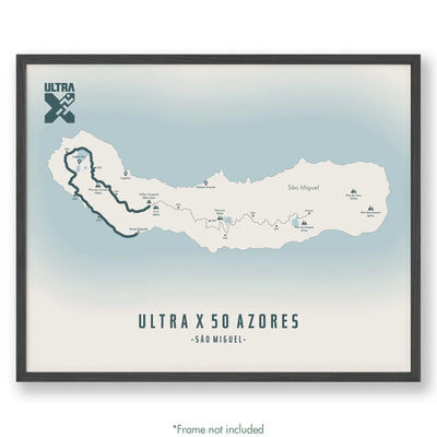 Trail Poster of Ultra X 50 Azores - Beige