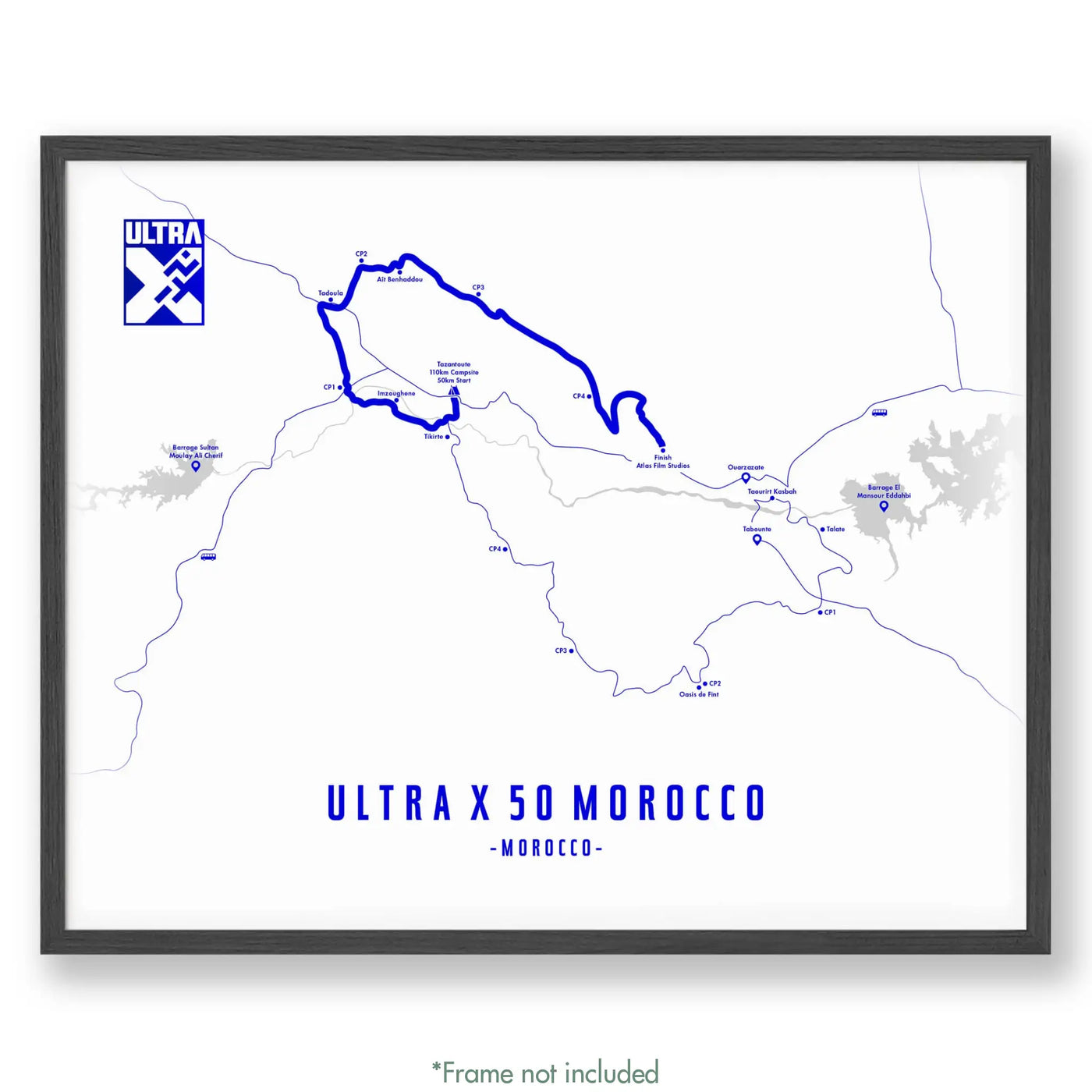 Trail Poster of Ultra X - Morocco 50 - Ultra X