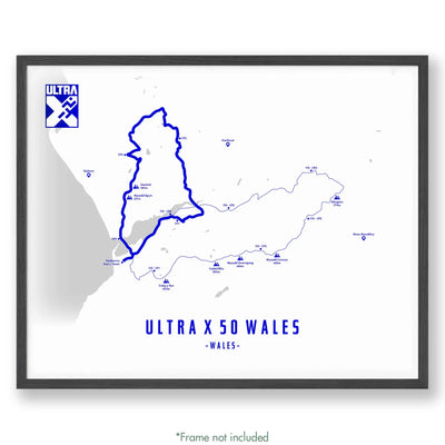 Trail Poster of Ultra X - Wales 50 - Ultra X