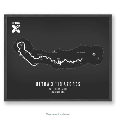 Trail Poster of Ultra X 110 Azores - Grey