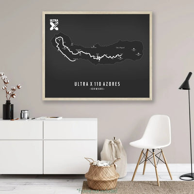 Trail Poster of Ultra X 110 Azores - Grey Mockup