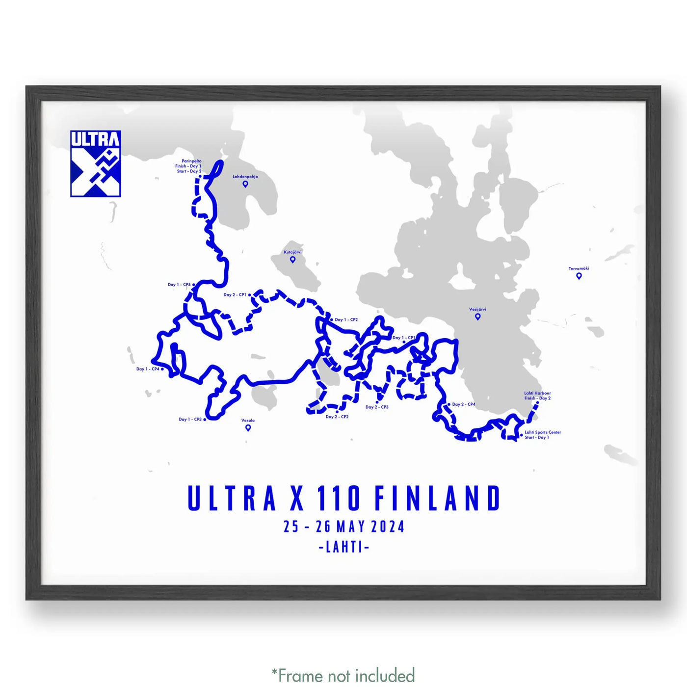 Trail Poster of Ultra X - Finland 110 - Ultra X