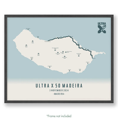 Ultra X Madeira 12’’ X 16’’ / Beige 50Km | 2024 Poster