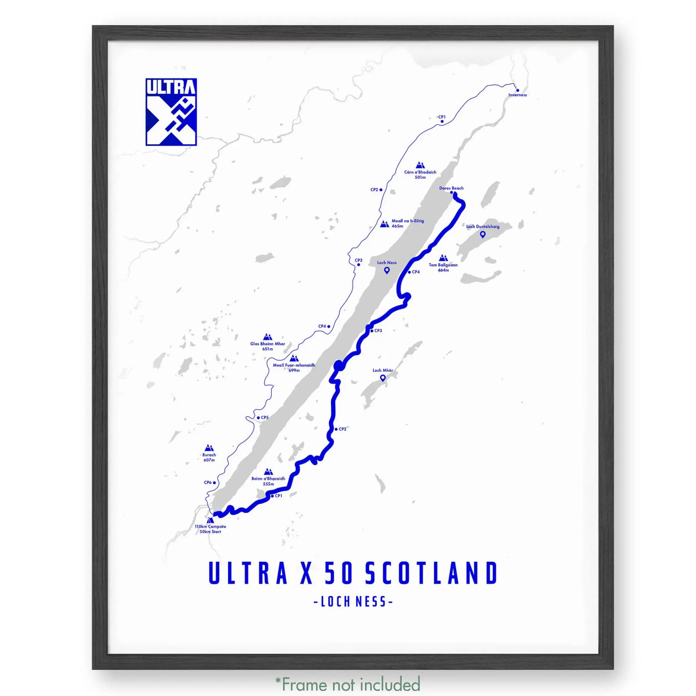 Ultra X Scotland 12’’ X 16’’ / 50Km | 2023 Poster