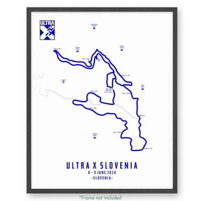 Ultra X Slovenia 12’’ X 16’’ / 110Km | 2023 Poster