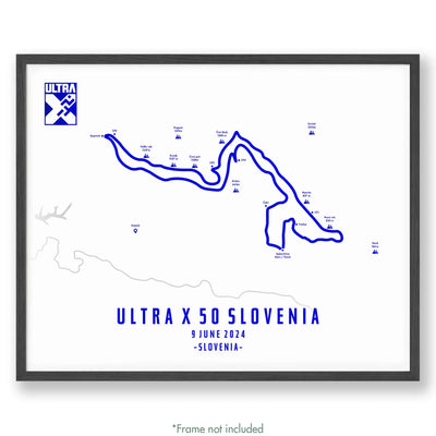 Ultra X Slovenia 12’’ X 16’’ / 50Km | 2023 Poster