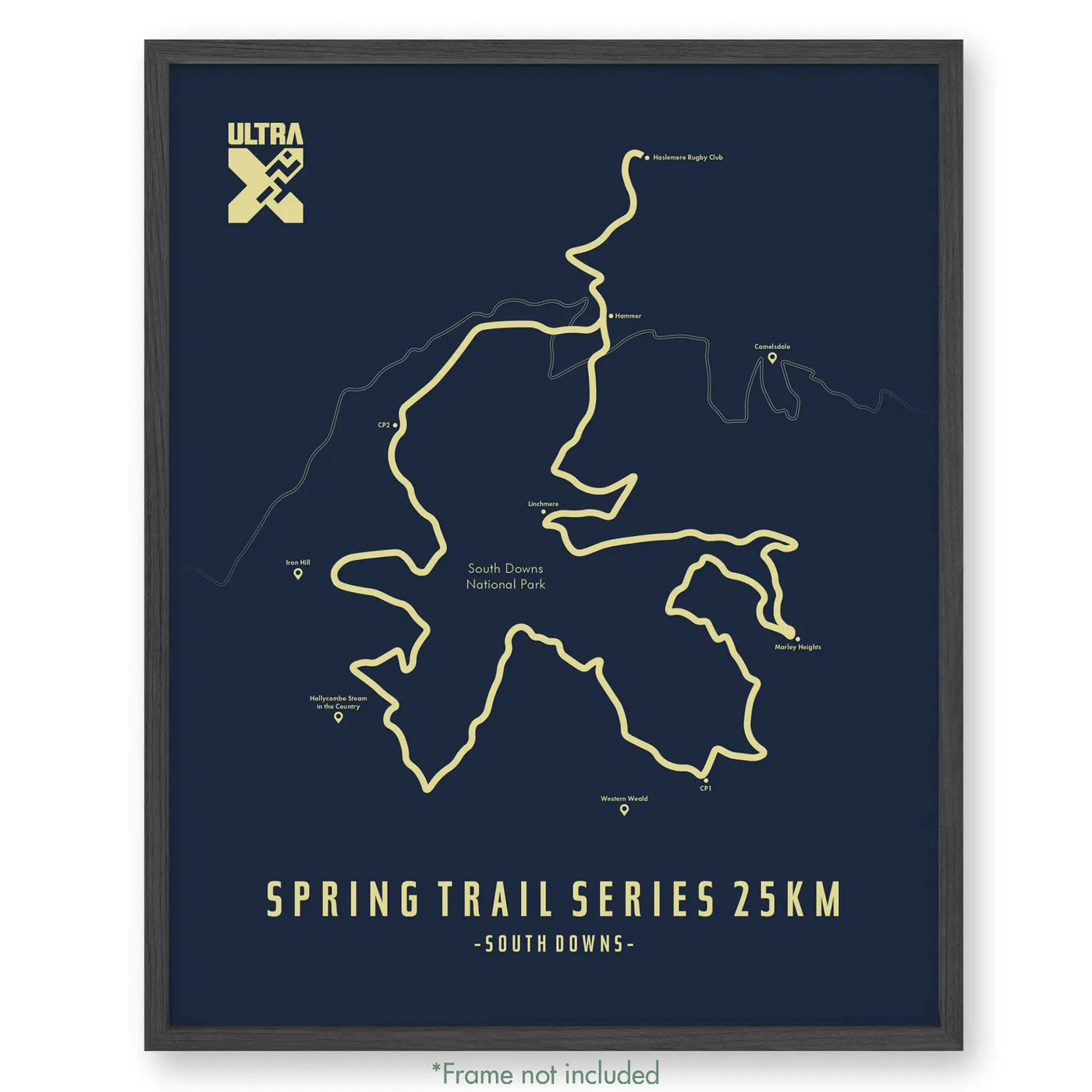 Ultra X Spring Trail Series 12’’ X 16’’ / Blue 25Km | 2023 Poster