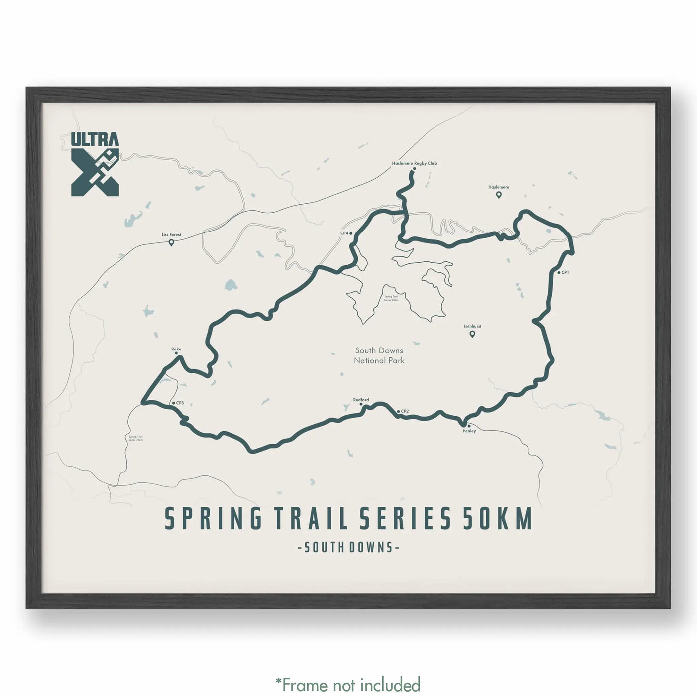 Trail Poster of Ultra X Spring Trail Series 50km - Beige