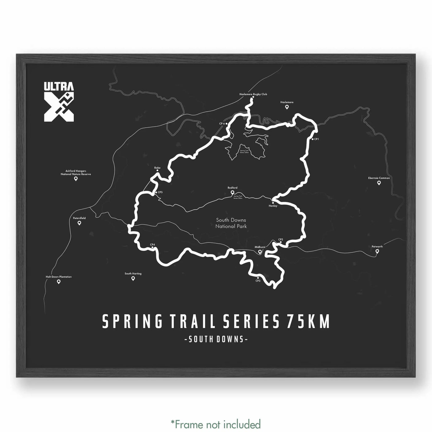 Trail Poster of Ultra X Spring Trail Series 75km - Grey