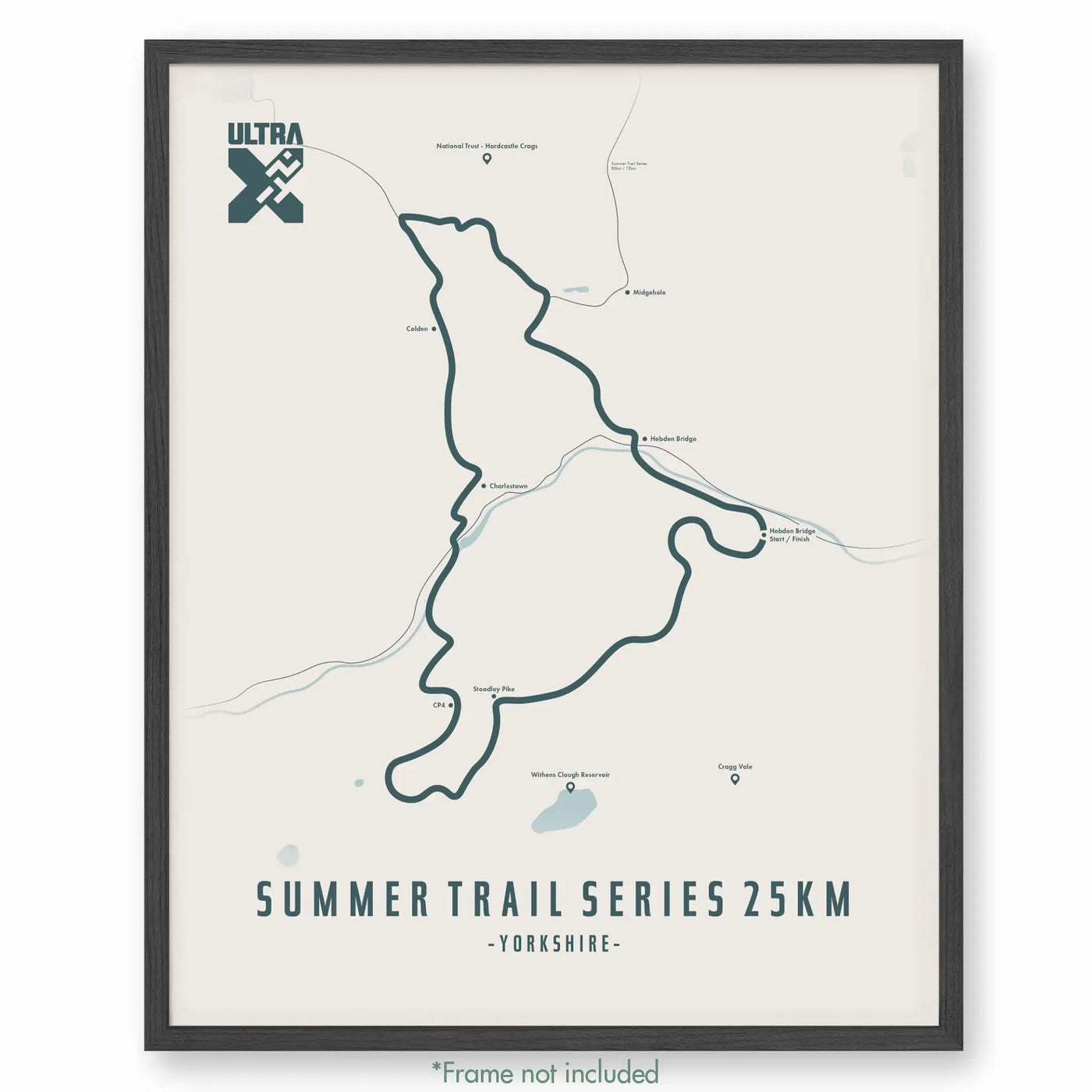 Trail Poster of Ultra X Summer Trail Series 25km - Beige