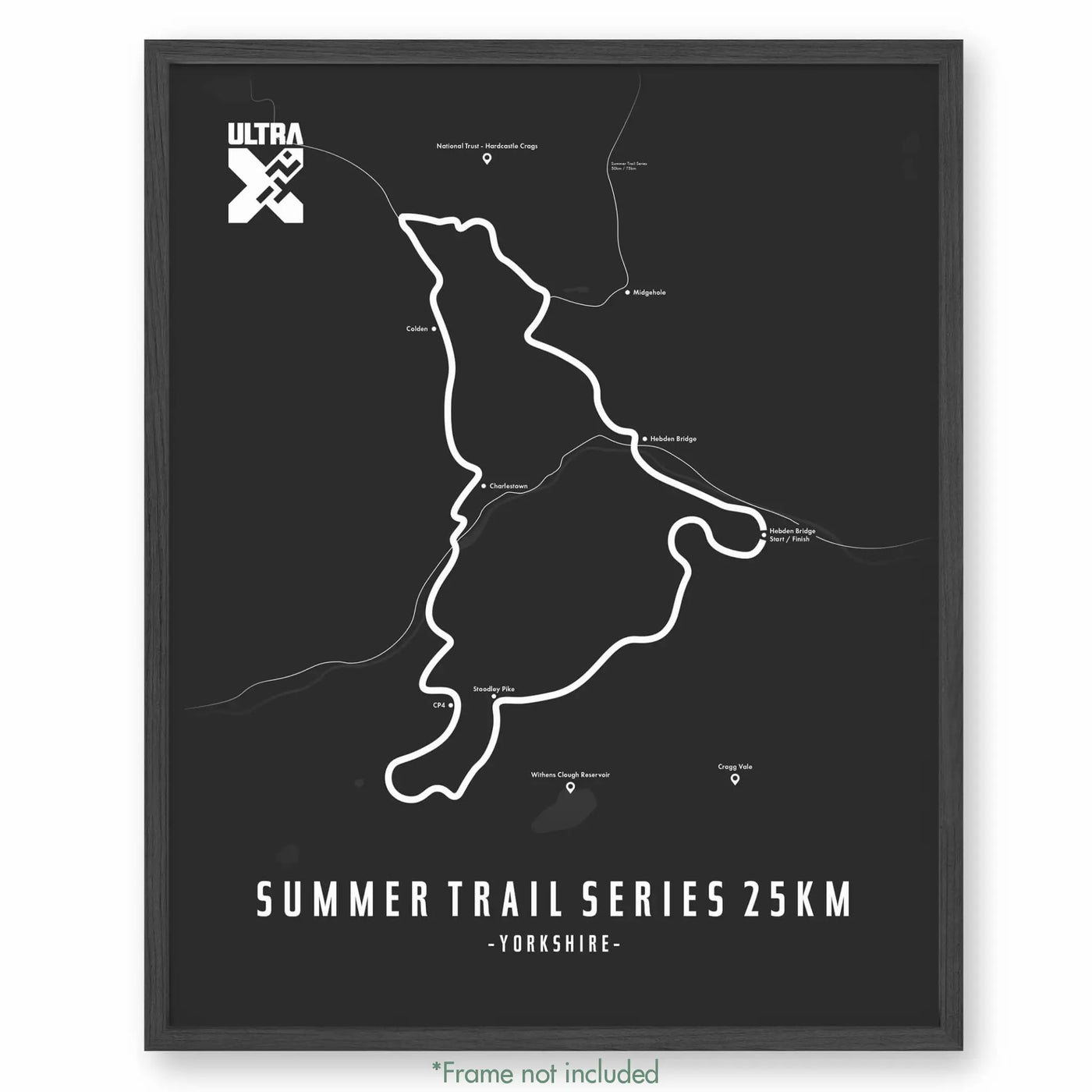 Trail Poster of Ultra X Summer Trail Series 25km - Grey