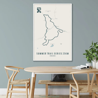 Trail Poster of Ultra X Summer Trail Series 25km - Beige Mockup