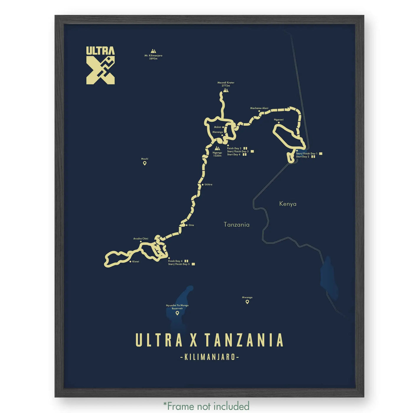 Ultra X Tanzania 12’’ X 16’’ / Blue 2023 Poster