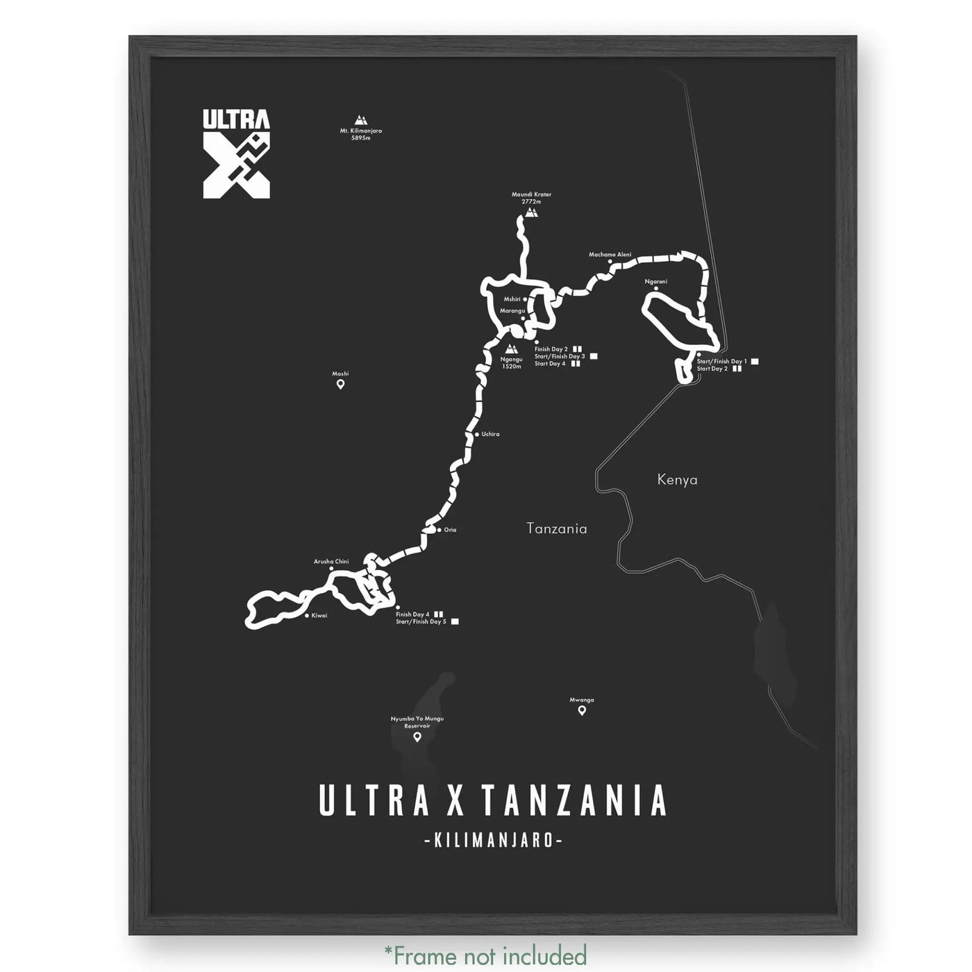 Ultra X Tanzania 12’’ X 16’’ / Grey 2023 Poster