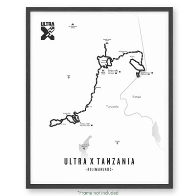 Ultra X Tanzania 12’’ X 16’’ / White 2023 Poster