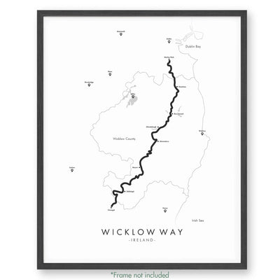 Trail Poster of Wicklow Way - White